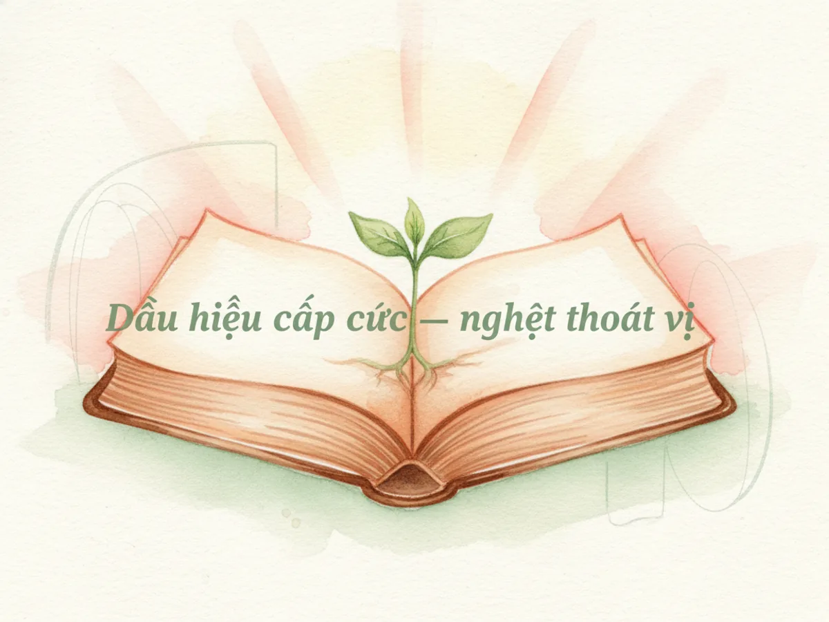 dấu hiệu cấp cứu — nghẹt thoát vị
