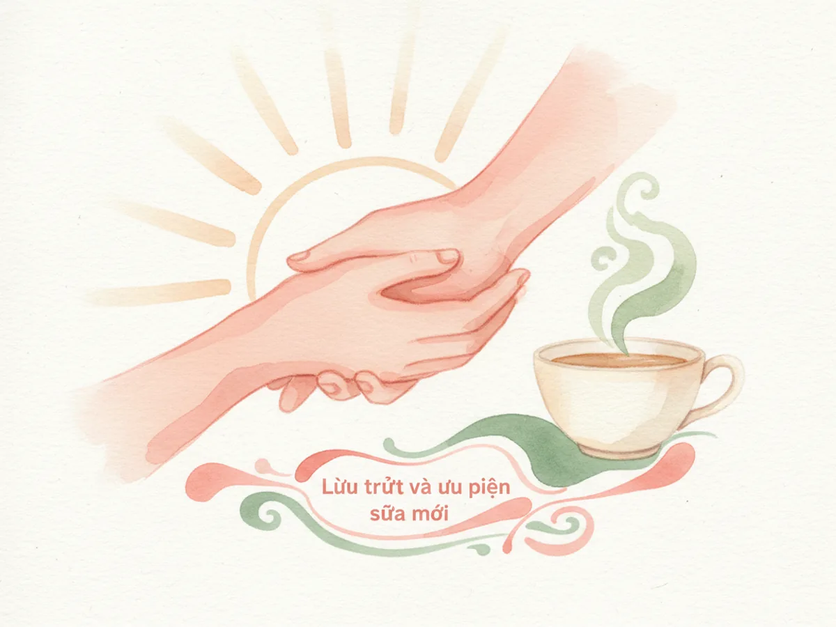 lưu trữ và ưu tiên sữa mới